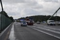 Schwerer LKW VU PKlemm A 4 Rich Olpe auf der Rodenkirchener Bruecke P200